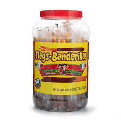 Mi Dulce Mexico Flags Tamarind Flavored Candy With Salt and Chili 0.88 oz*50 pack