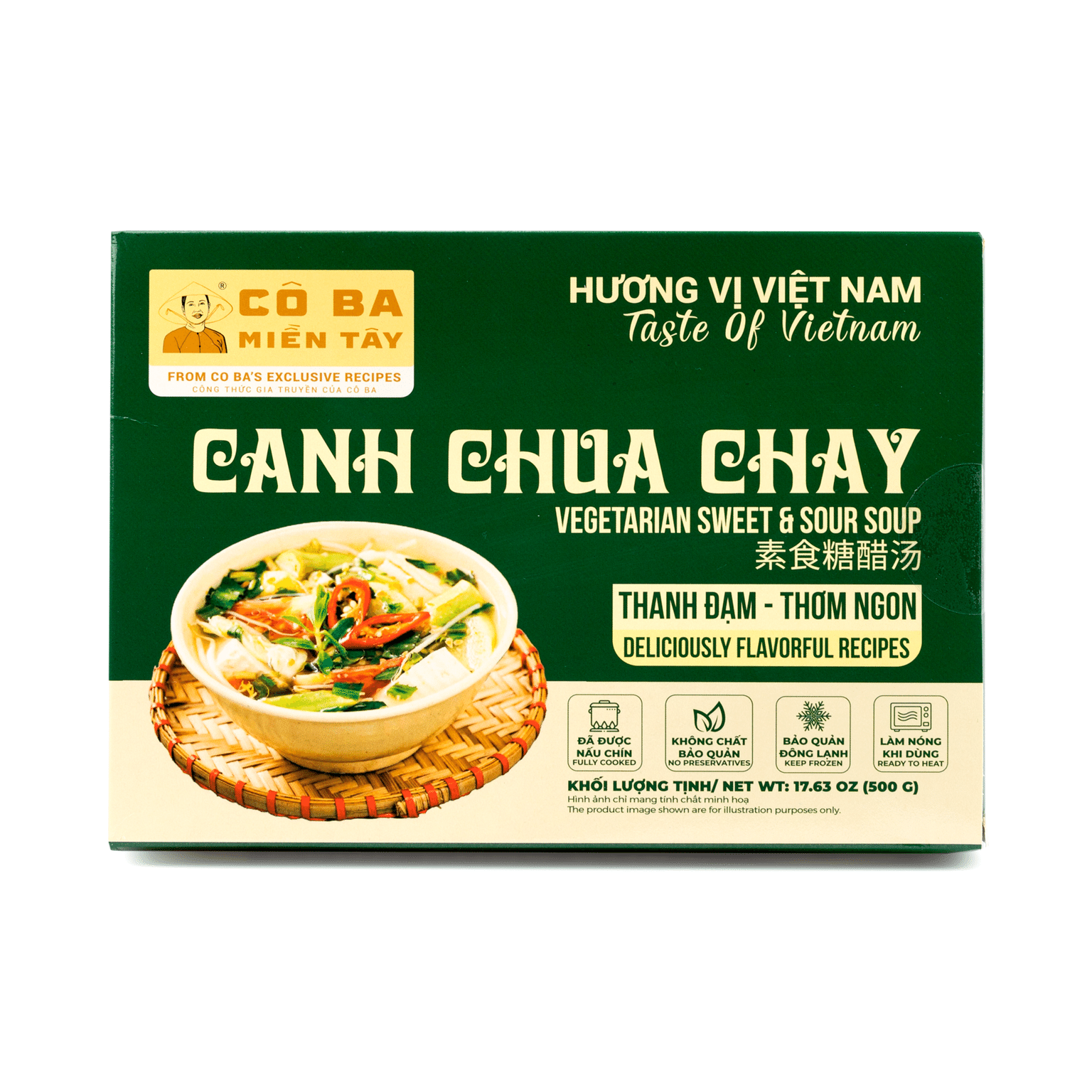 Co Ba Mien Tay Vegetarian Sweet and Sour Soup, Frozen 17.63 oz