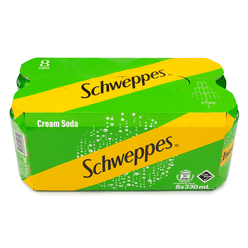 Schweppes Cream Soda, Low Sugar 330 ml*8 cans