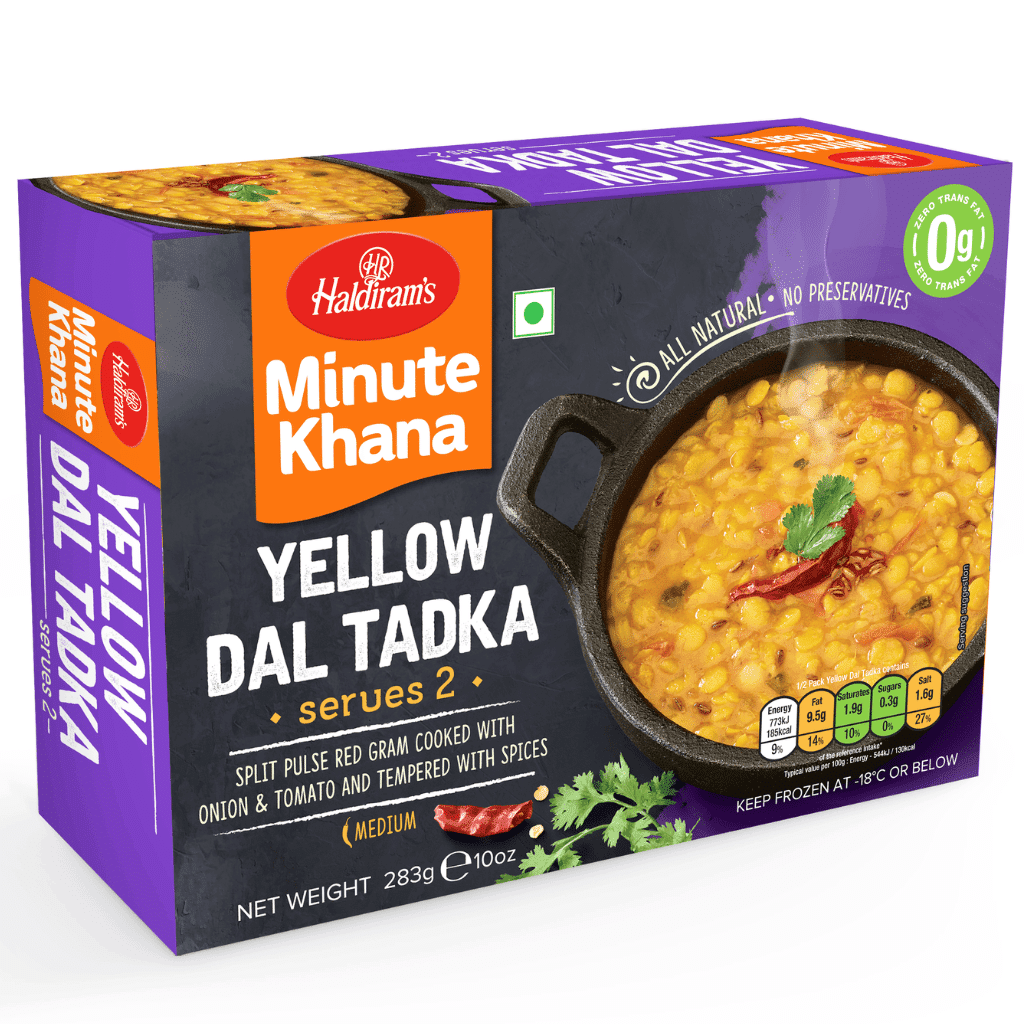 Haldiram's Minute Khana เยลโลว์ดาลทาดก้า แช่แข็ง 283 กรัม