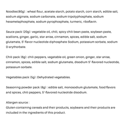 Taihe Noodles 5 value packs - Original Spicy Flavor 595 g