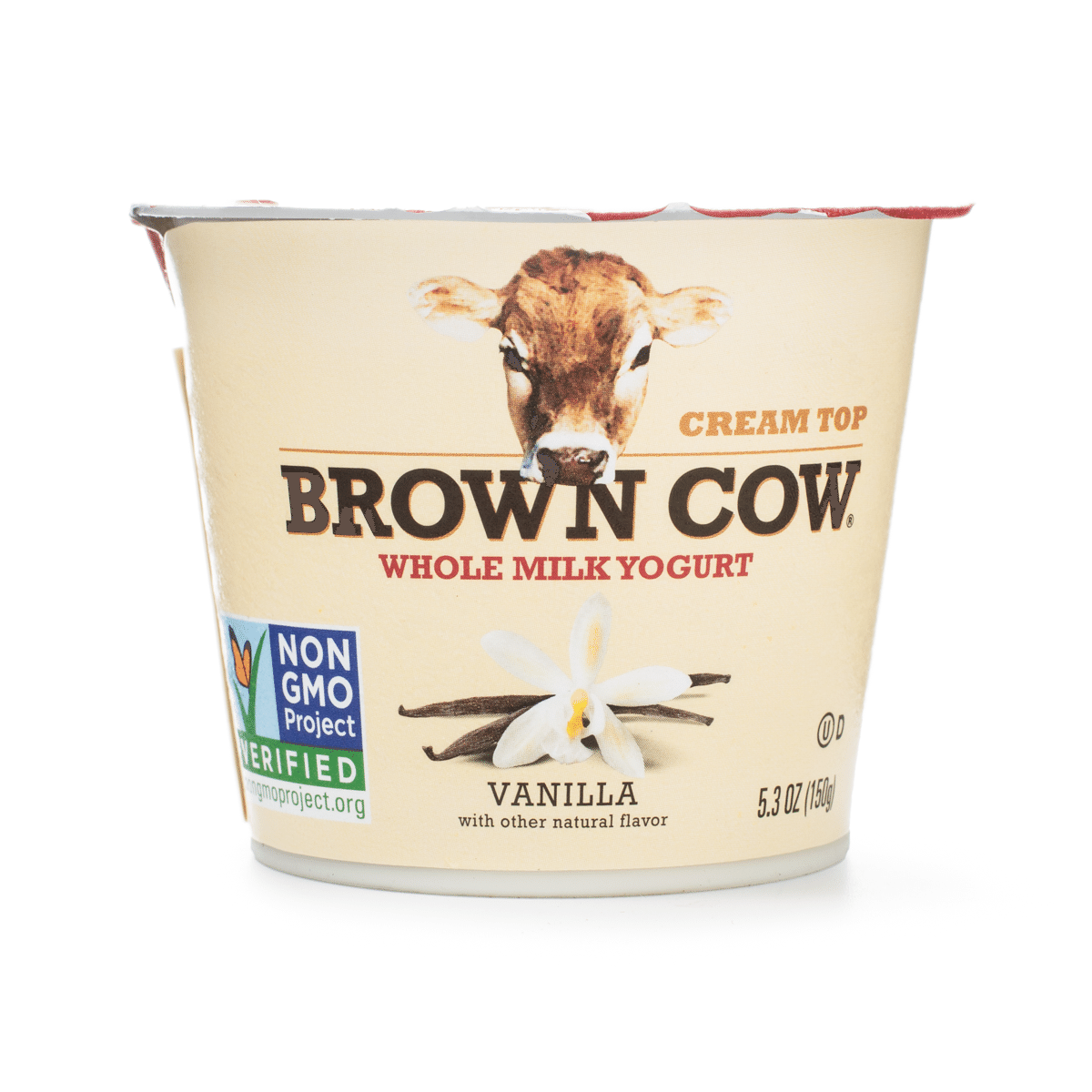 Iogurte de Leite Integral Sabor Baunilha Brown Cow 5.3 onça(s)