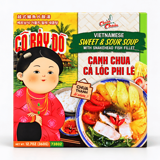 Canh Chua Cá Lóc Phi Lê Chuồn Chuồn , Đông Lạnh 360 g