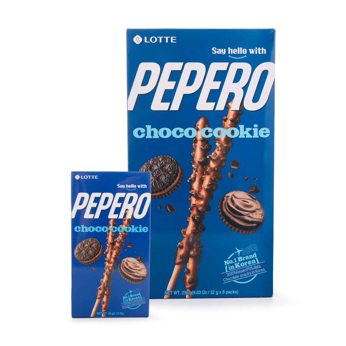 Lotte Pepero Choco Cookie Family Pack (8pk) 256 g
