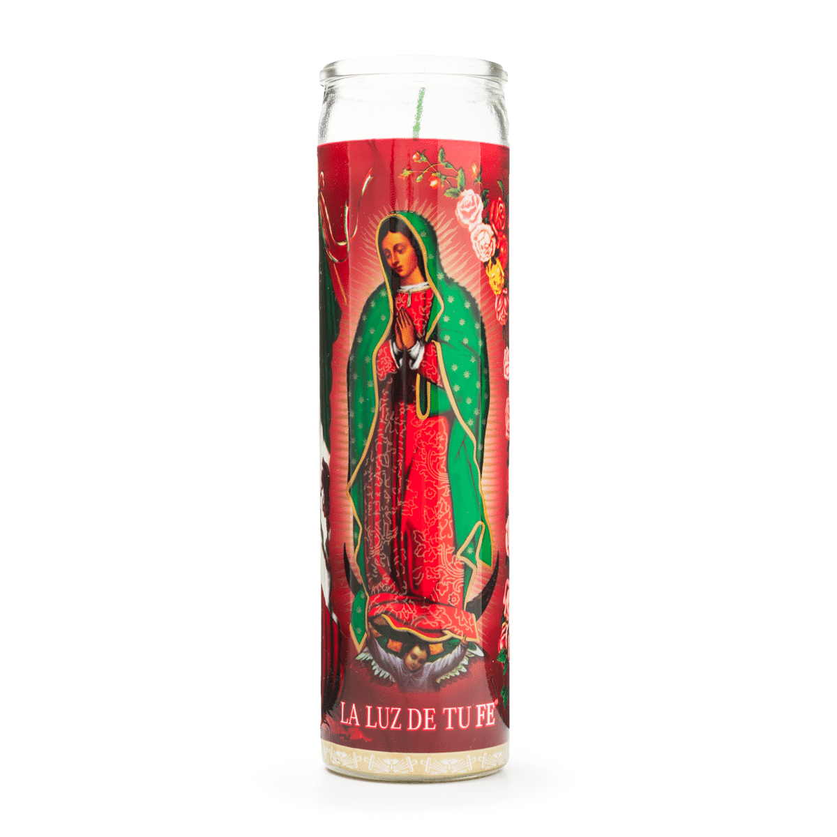 Virgen De Guadalupe Devotional Candle, White 1 count
