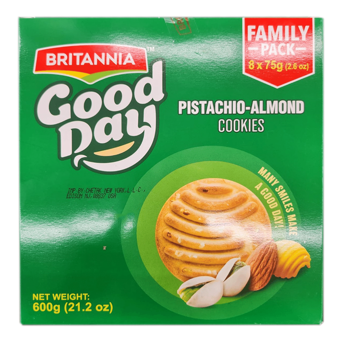 Britannia Good Day Pistachio-Almond Cookies 600 g
