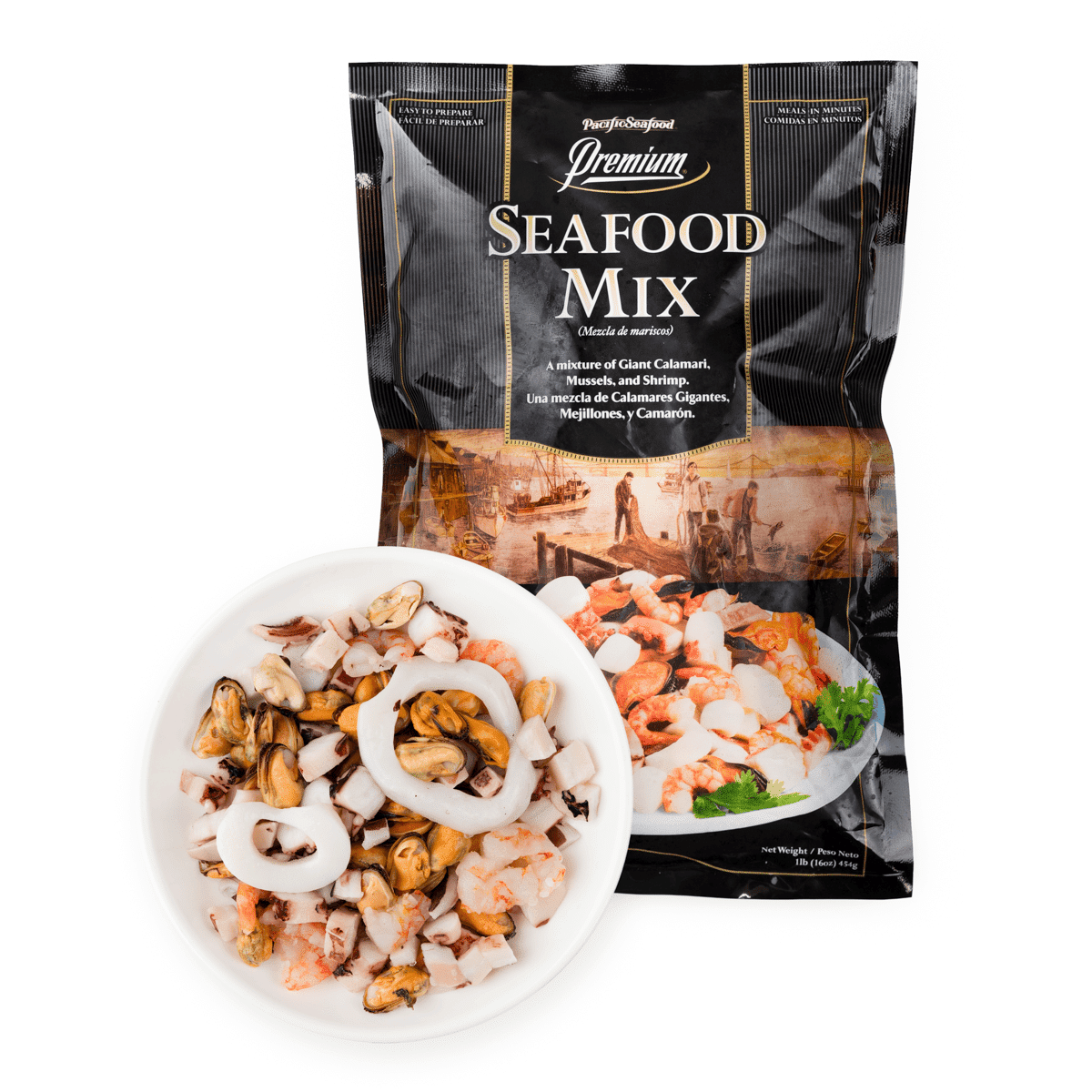South America Premium Seafood Mix, Frozen 1 lb