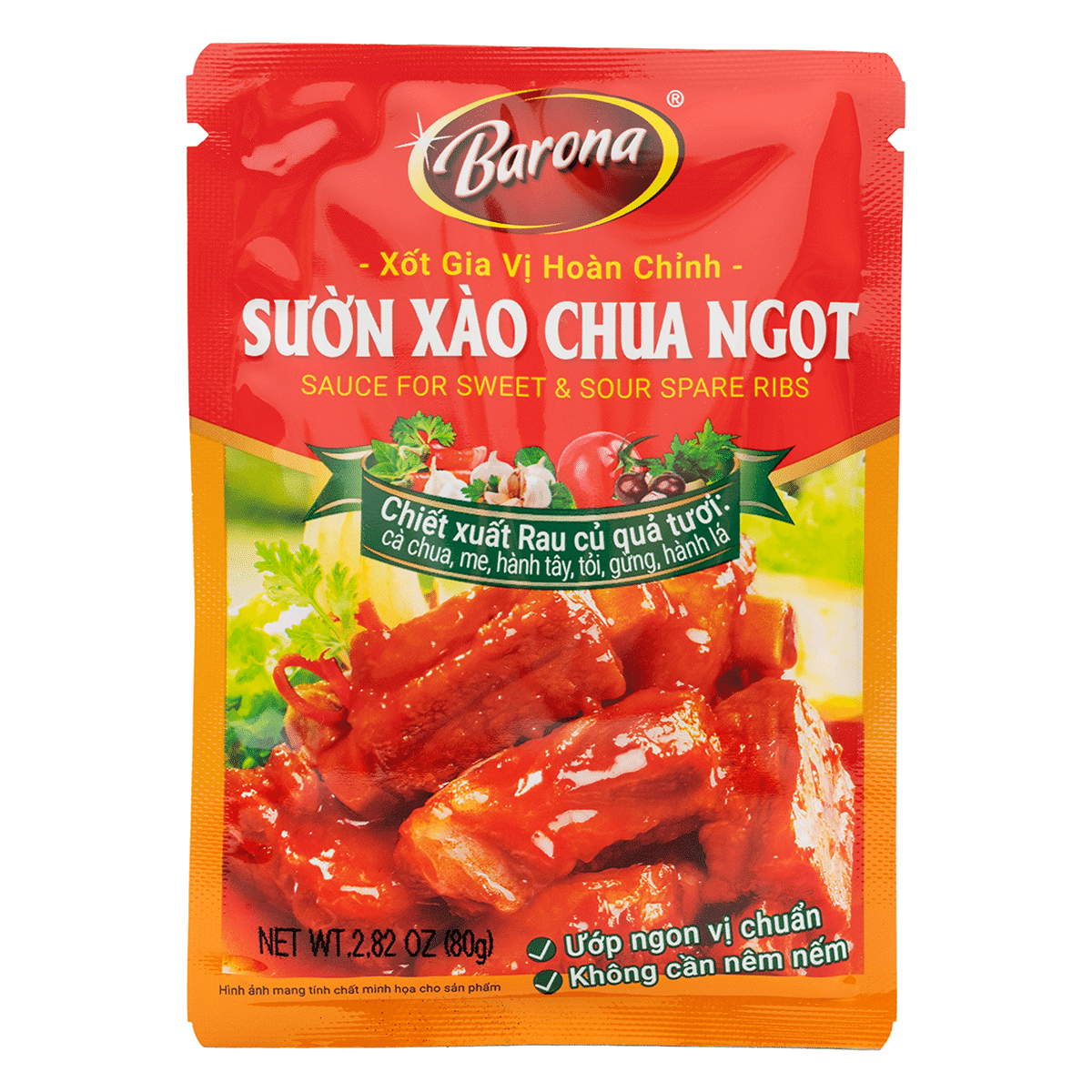 Barona Sauce for Sweet and Sour Spare Ribs 2.8 oz