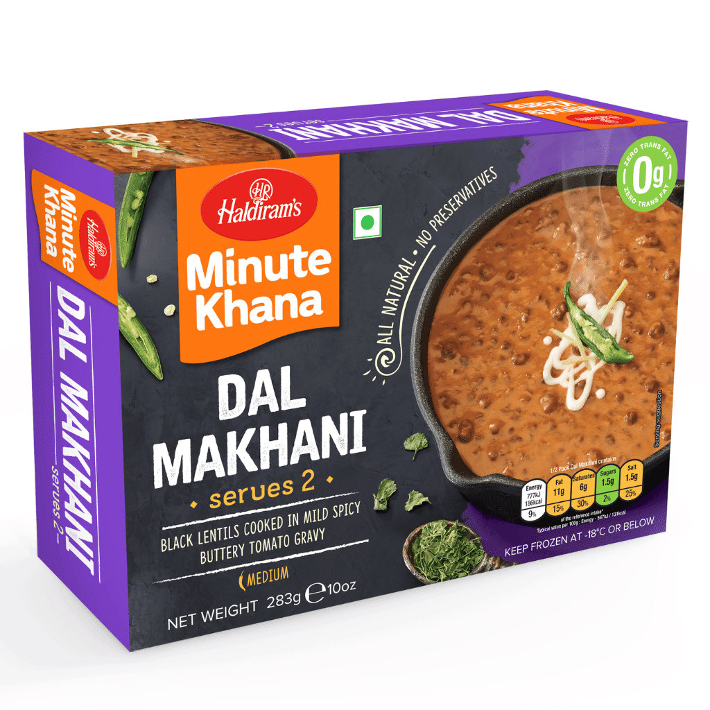 Haldiram's Minute Khana Dal Makhani, แช่แข็ง 283 กรัม