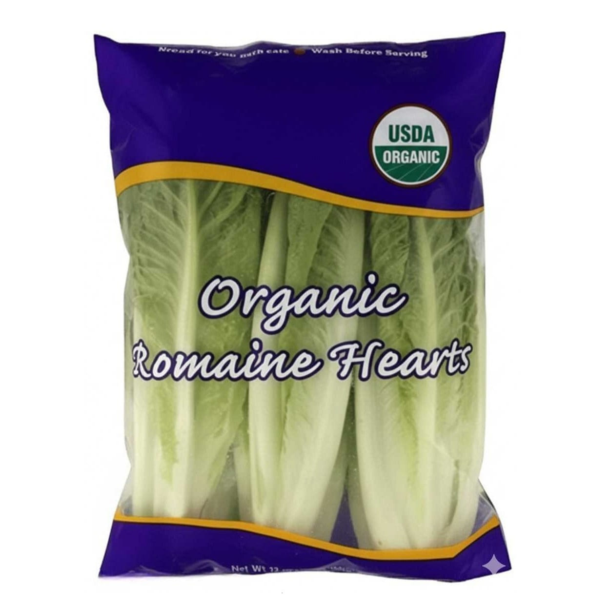 Organic Romaine hearts Lettuce 3ct 3 unidad(es)