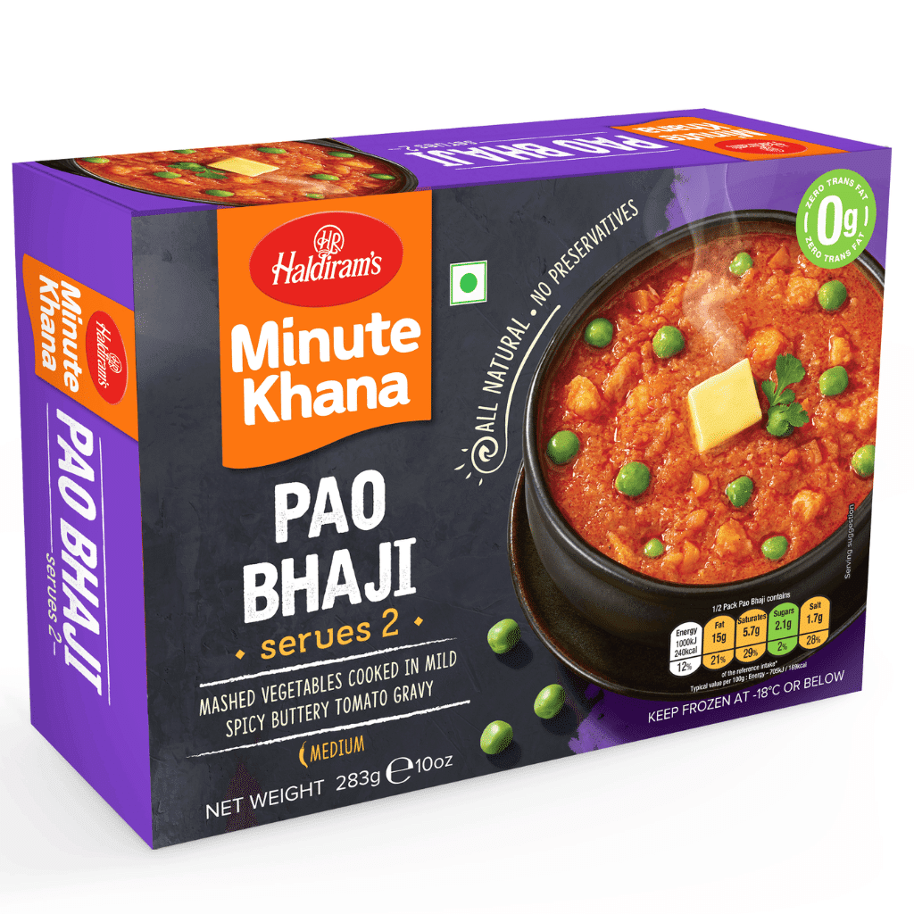 Haldiram's Minute Khana เปา ภาจี แช่แข็ง 283 กรัม
