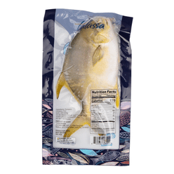 Talassa Golden Pompano, Gutted and Gilled, Frozen 0.88-1.32 lb