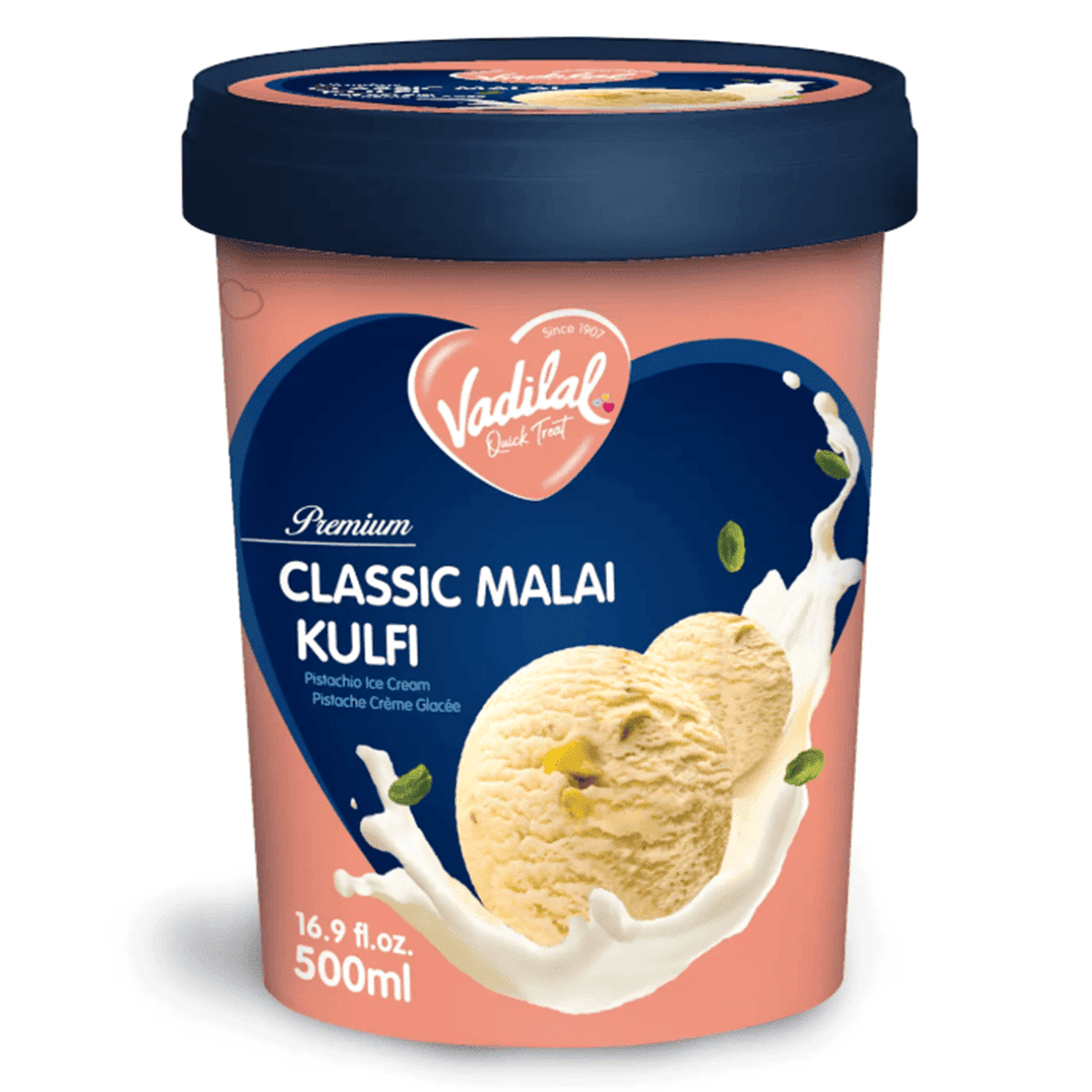 Vadilal Classic Malai Kulfi Tub 500 ml