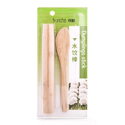 Suncha Dumpling Making Set, Rolling Pin and Spoon 1 count