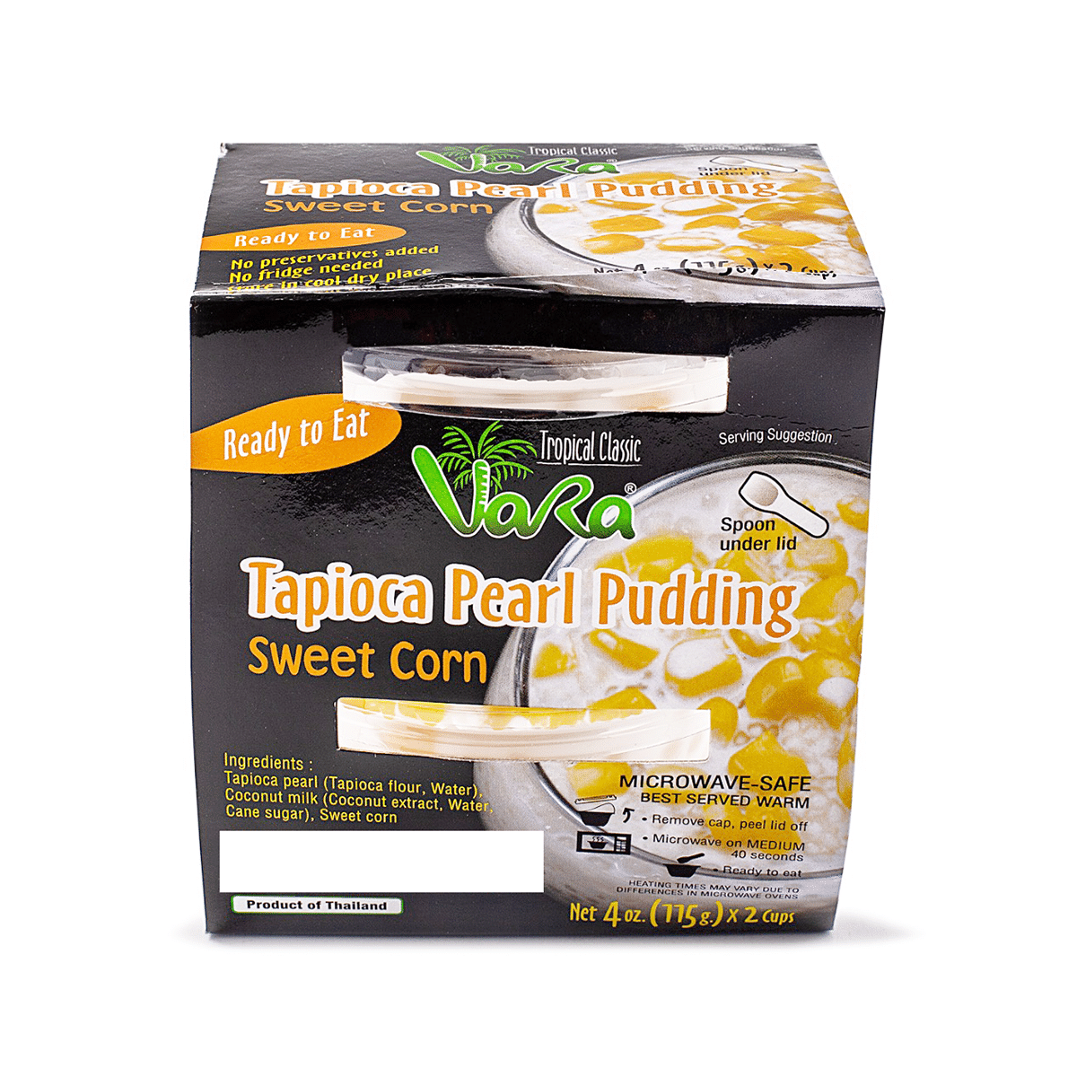 Vara Foods 甜玉米珍珠布丁 2杯 115 克*12 包