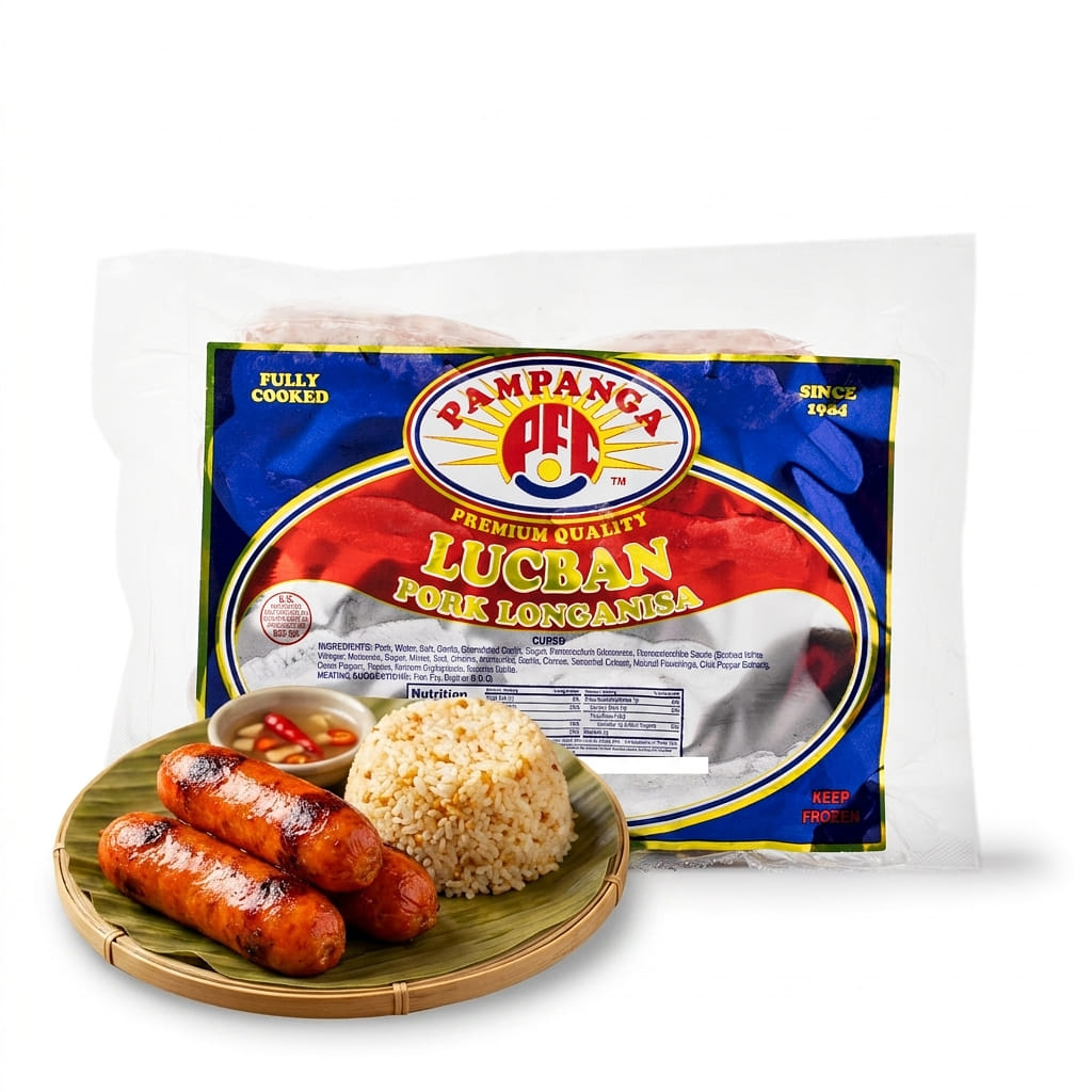Pampanga 룩반 돼지고기 롱가니사 냉동 12 온스
