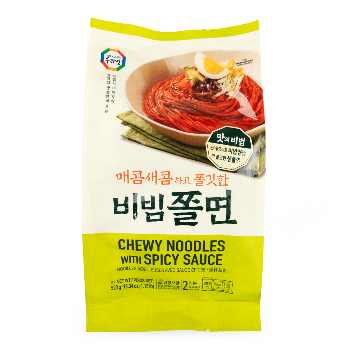 수라상 매콤새콤하고 쫄깃한 비빔쫄면 18.34 온스
