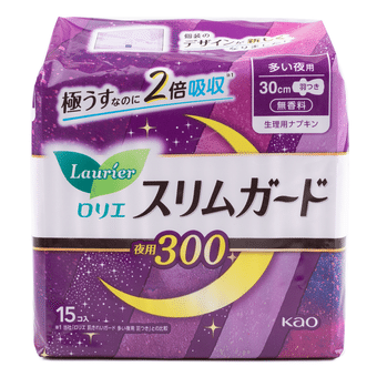 花王 ロリエ スリムガード 35cm 特に多い夜用 羽つき 生理用ナプキン 1