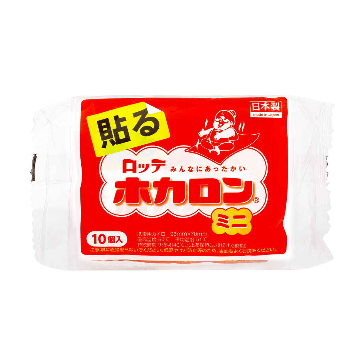 Lotte Hokaron Sticking Mini Heat pad 10packs 1 개입