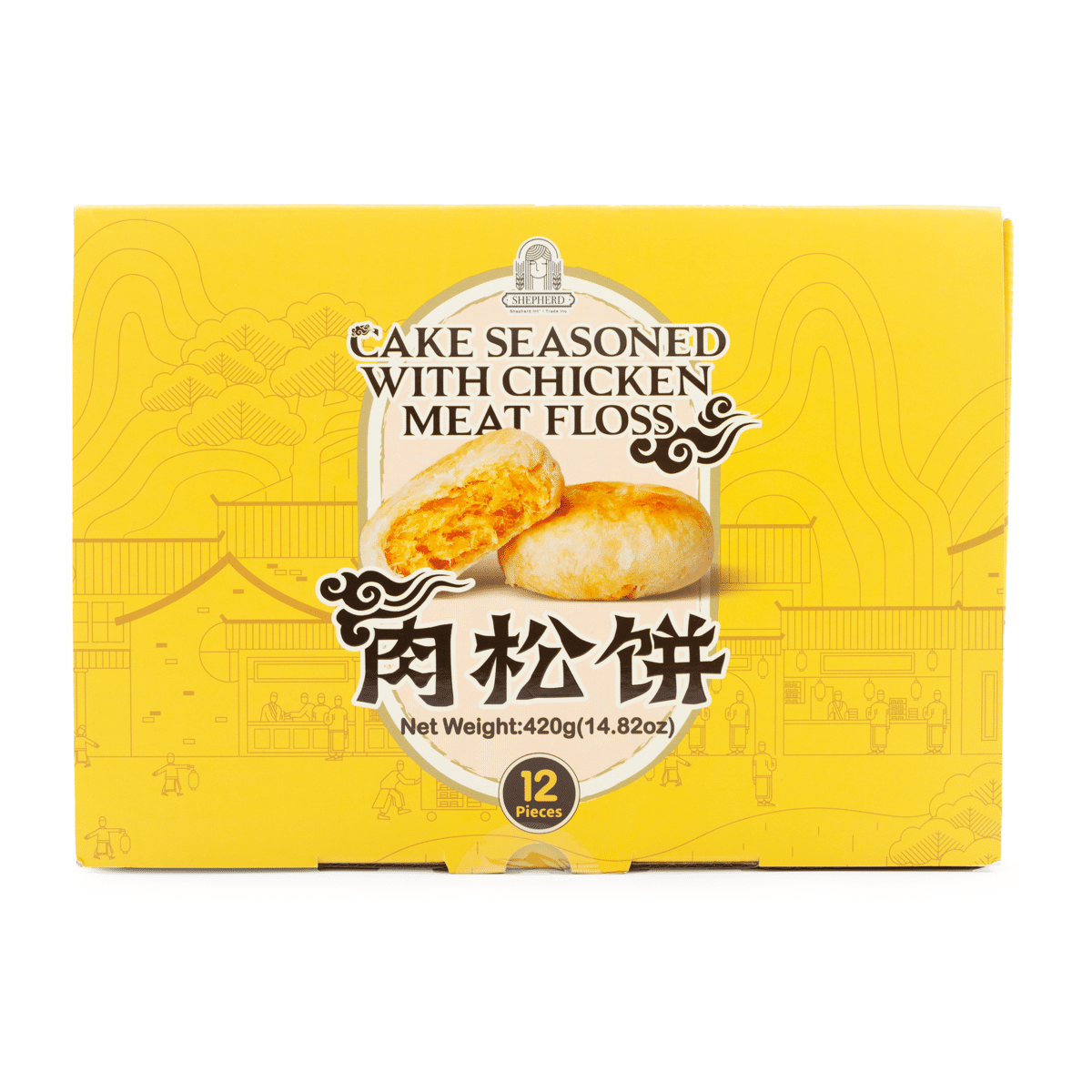 Shepherd Cake Seasoned With Chicken Meat Floss 12pc 420 g