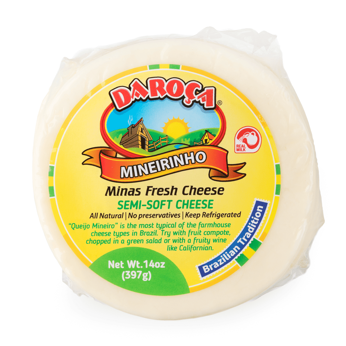 Da Roça Mineirinho Fresh Cheese (Semi Soft) 397 g
