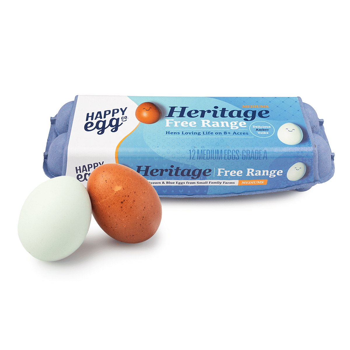 Docena de Huevos Medianos Heritage Happy Egg 12 unidad(es)