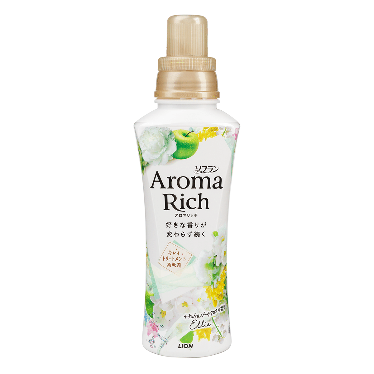Lion 소프란 아로마 리치 엘리 내추럴 부케 아로마 섬유유연제 480 밀리리터