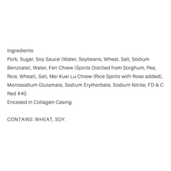 Chan Chan Chinese Brand Sausage 284 g