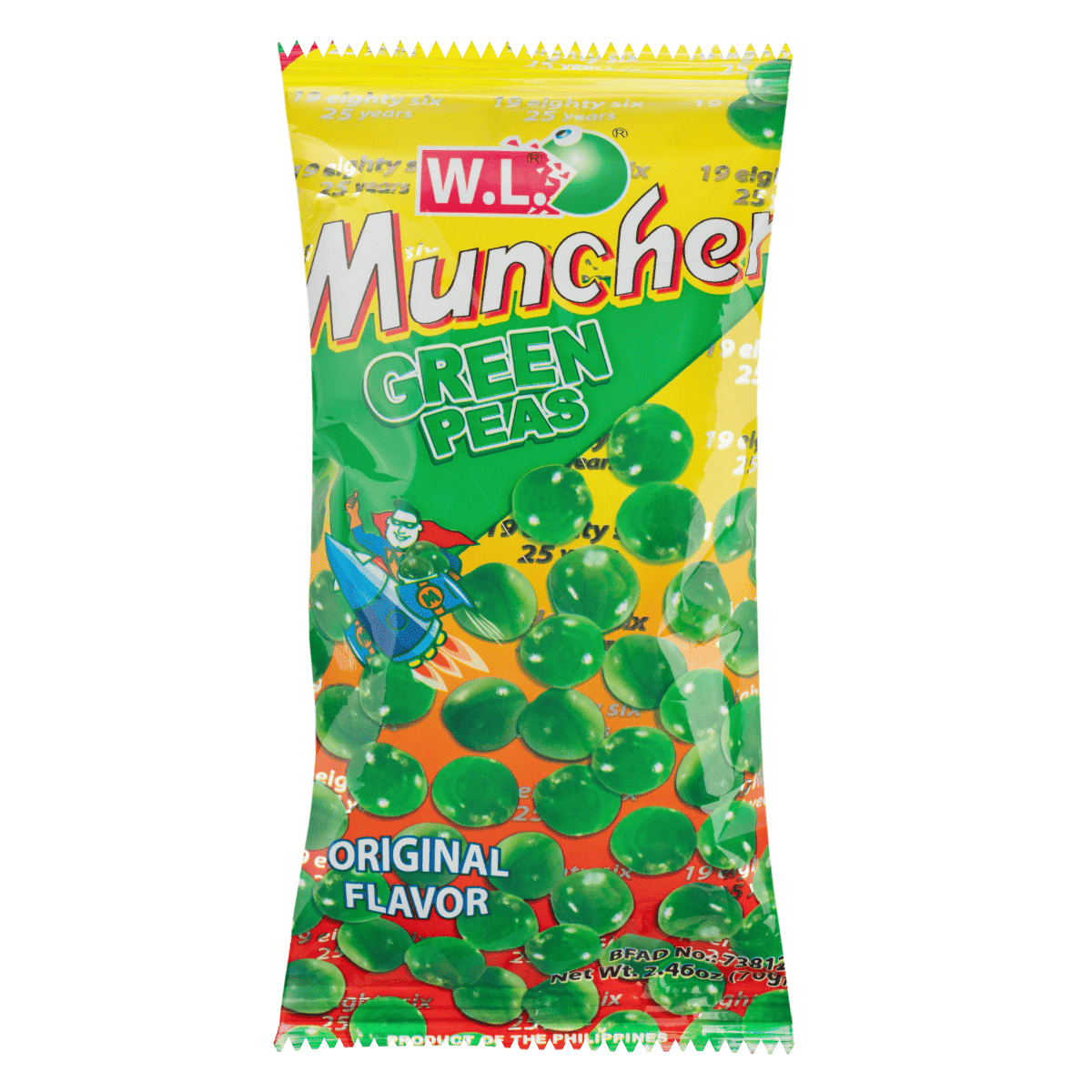 Guisantes verdes Muncher, sabor original 70 gramo(s)