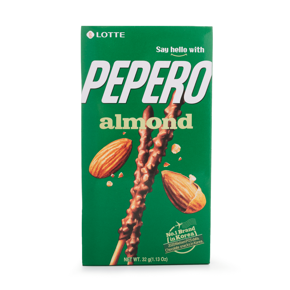 Palitos de Chocolate con Almendra Lotte Pepero 32 g