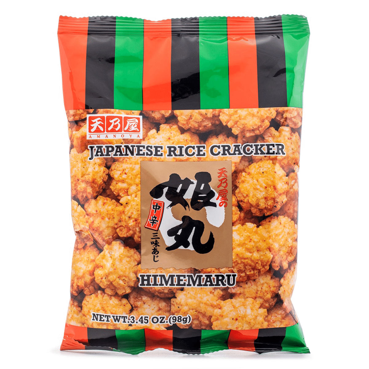 Amanoya 보통매운맛 히메마루 일식 쌀과자 3.45 온스*20 팩
