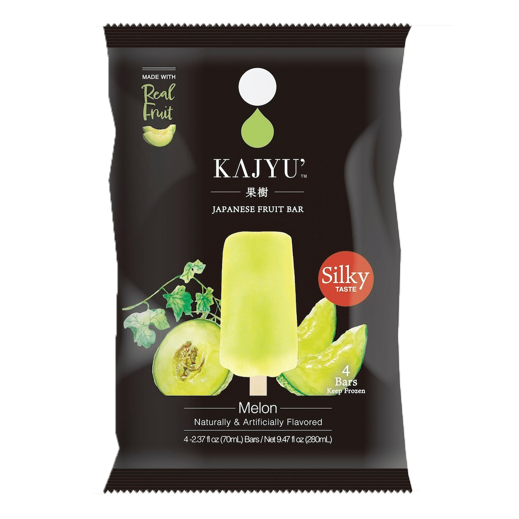 KAJYU’ 果樹 アイスバー メロン味 4本入り 9.46 fl.oz