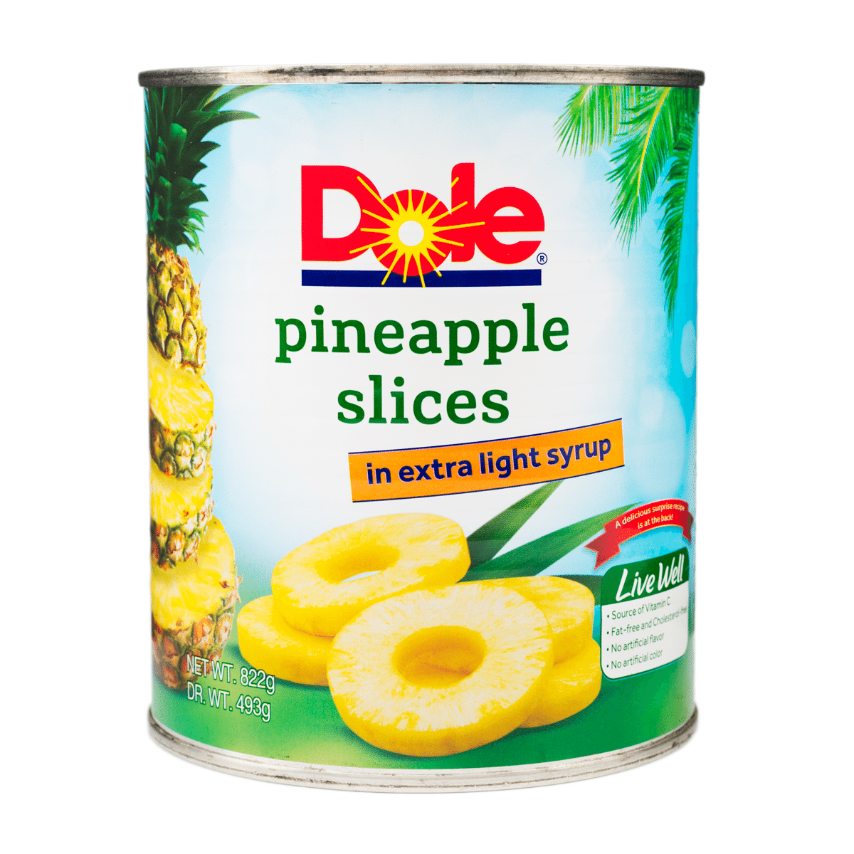 Dole Tropical Pineapple Slice in Syrup 822 g