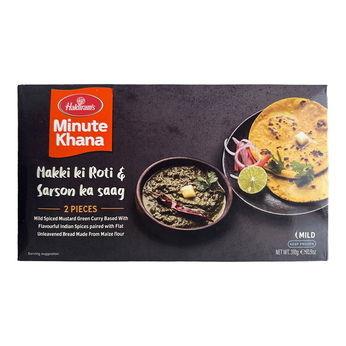 옥수수 플랫브레드와 겨자잎 커리 Haldiram's 310 그램