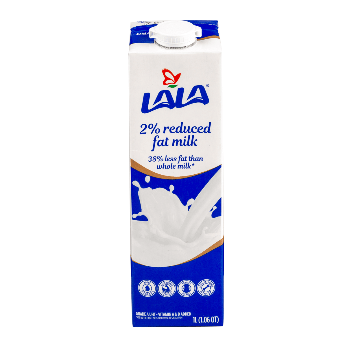 Lala Leite UHT Semidesnatado 2% 33.8 fl.oz