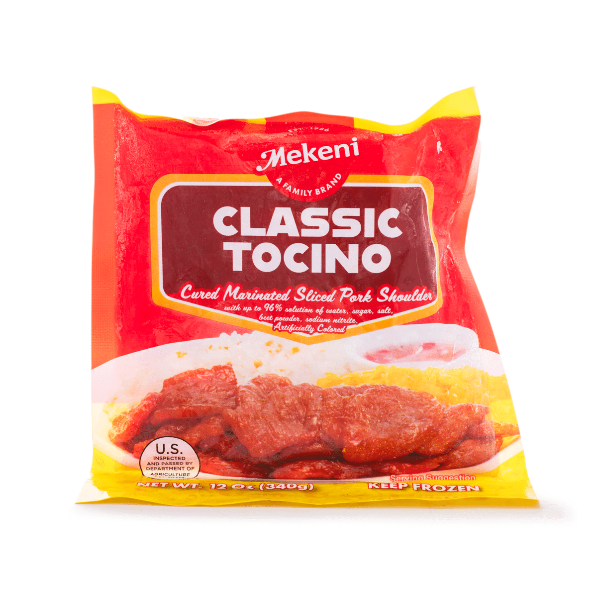 Mekeni Pork Tocino, Frozen 12 oz