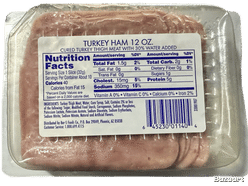 Fud Sliced Turkey Ham 12 oz