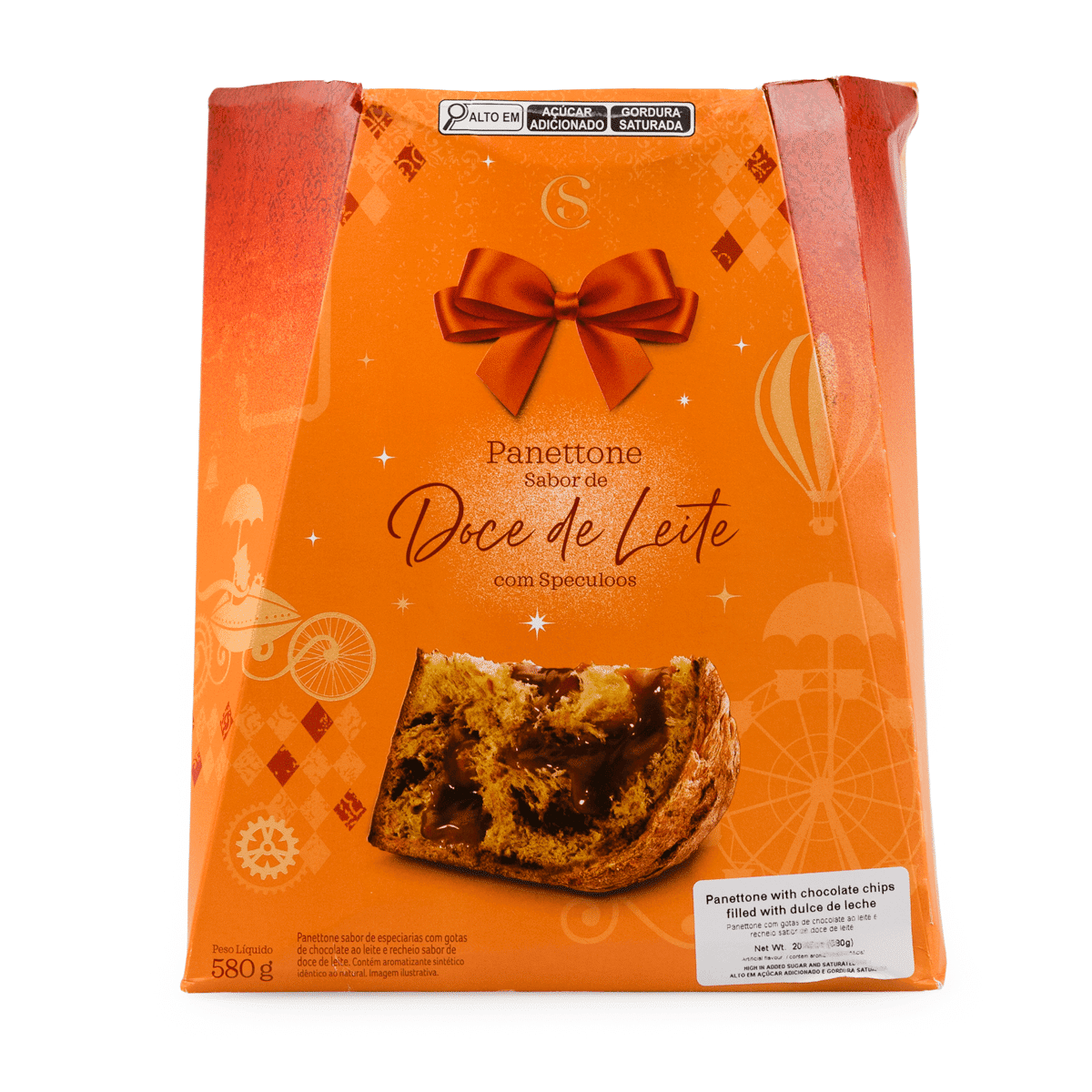 Dulce de Leche Speculoos Panettone Cacau Show 580 gramo(s)