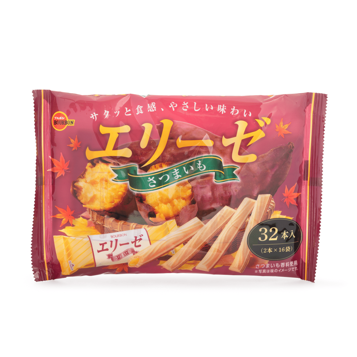 Bourbon Elise Biscuit with Cream Family Size Sweet Potato Flavor 32 count