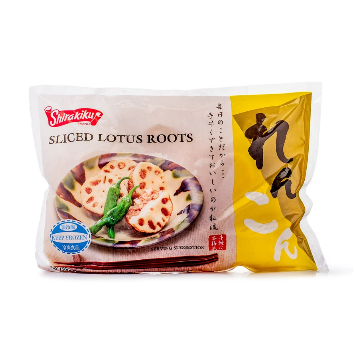 Shirakiku Sliced Lotus Roots, Frozen 1 lb