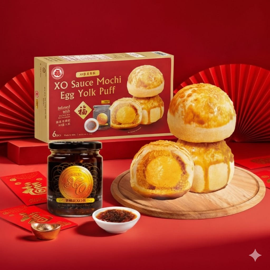 五福 XO醬 Mochi 蛋黃酥 1.94 盎司*6 份
