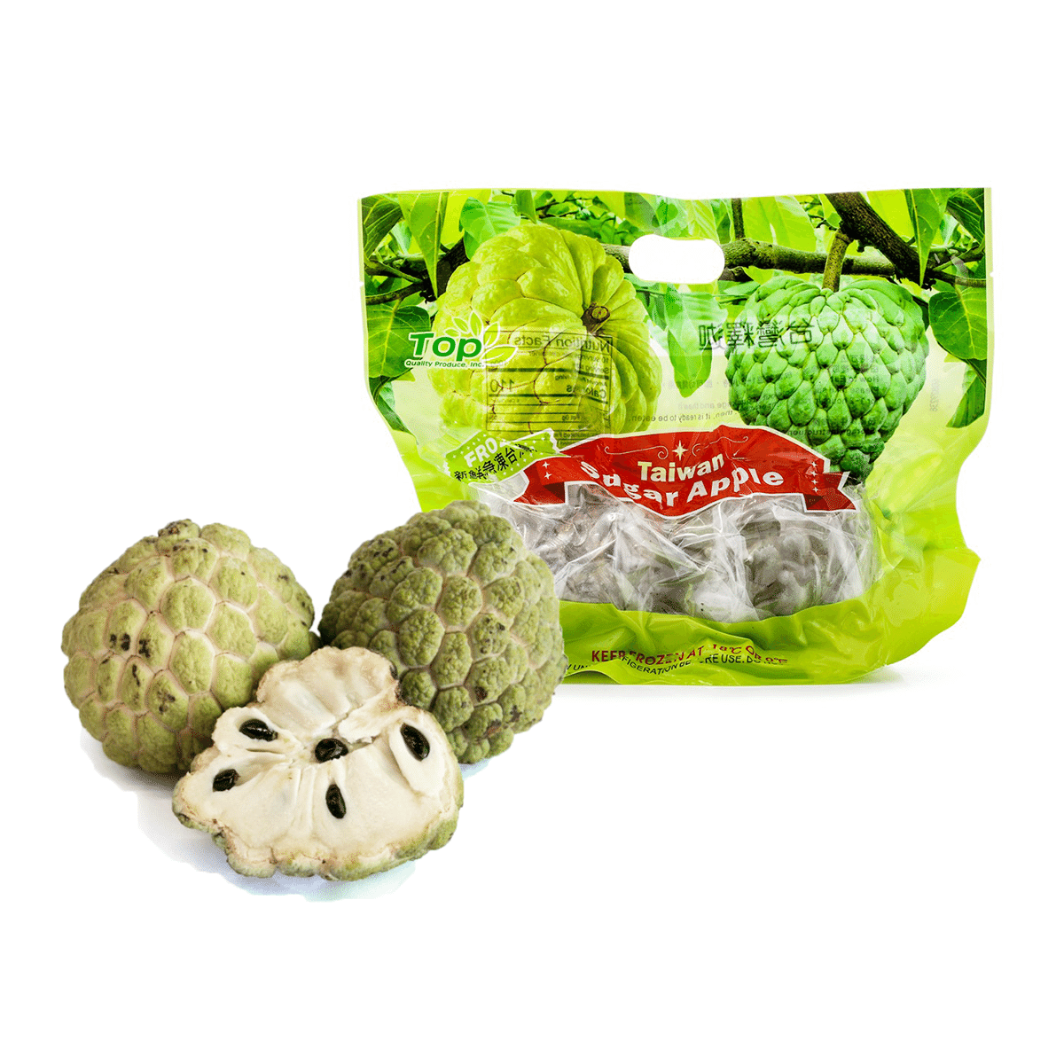Taiwanese Sugar Apple, Frozen 2 lb