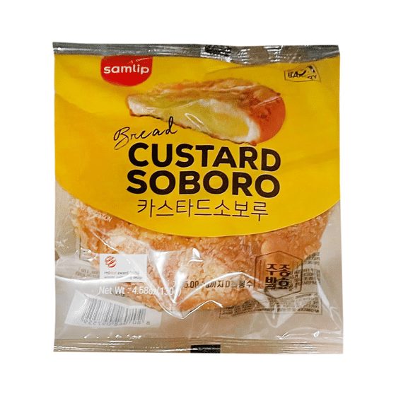 weee_bakery_Samlip Custard Soboro Bread, Frozen 130 g