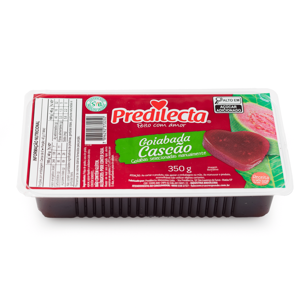 Pasta de guayaba con trozos de fruta Predilecta 350 gramo(s)
