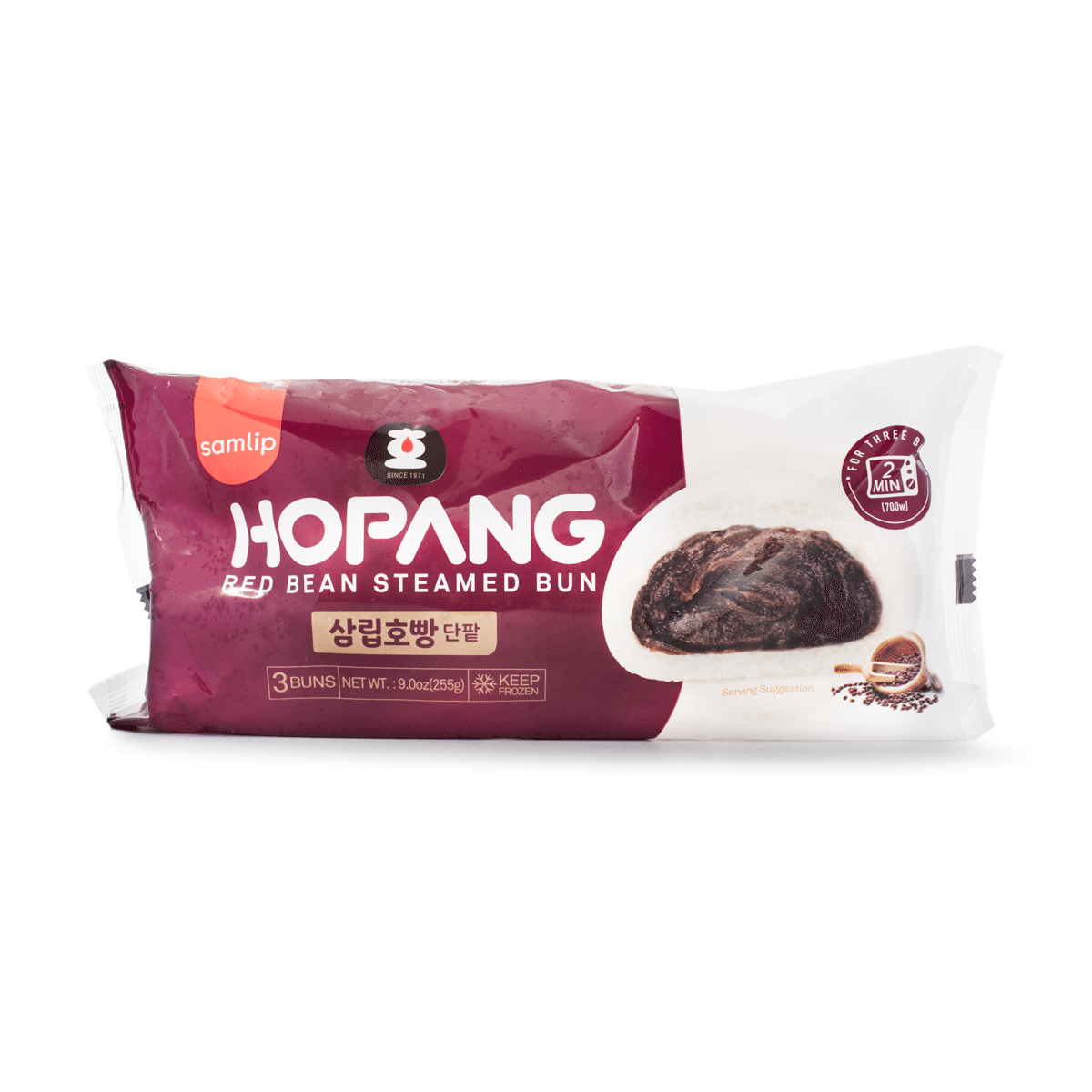 Samlip Steamed Bun with Red Bean Filling 3pcs 255 g