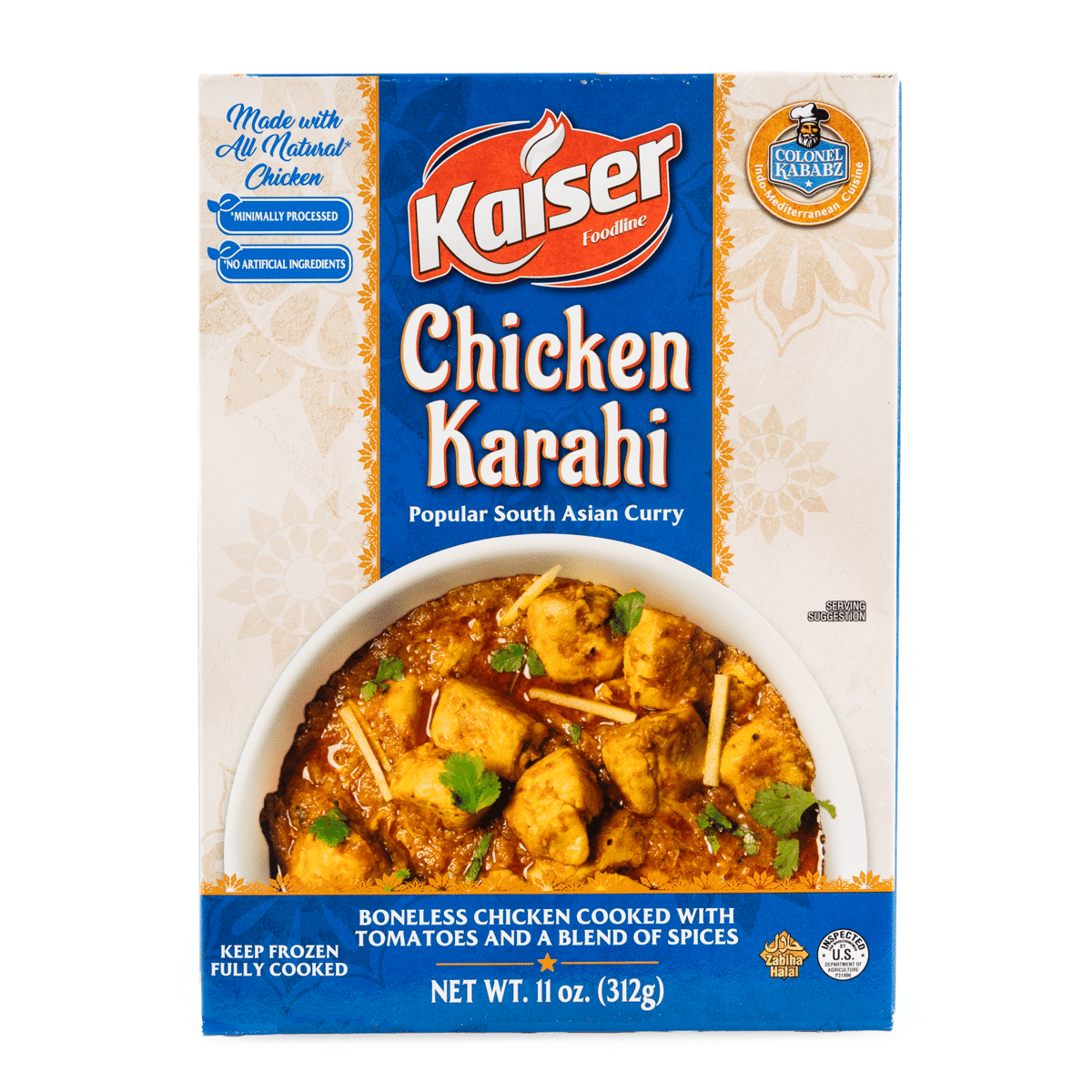 Colonel Kababz 치킨 카라히 냉동 11 온스