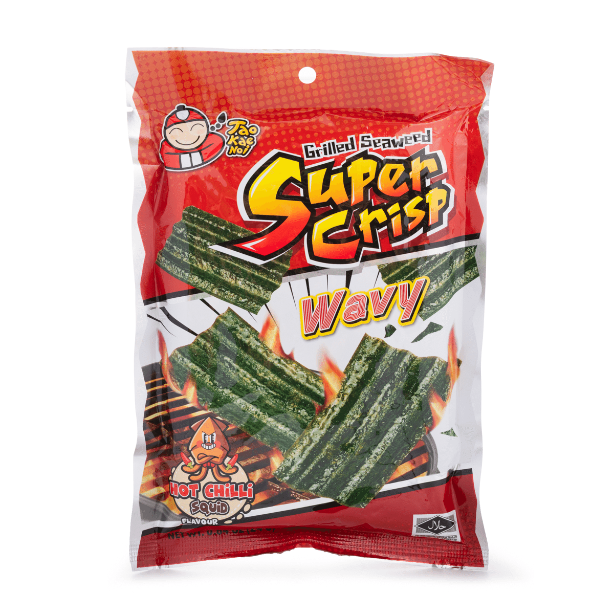 小老板 劲脆烤厚片海苔(香辣鱿鱼味) 24 克*48 包