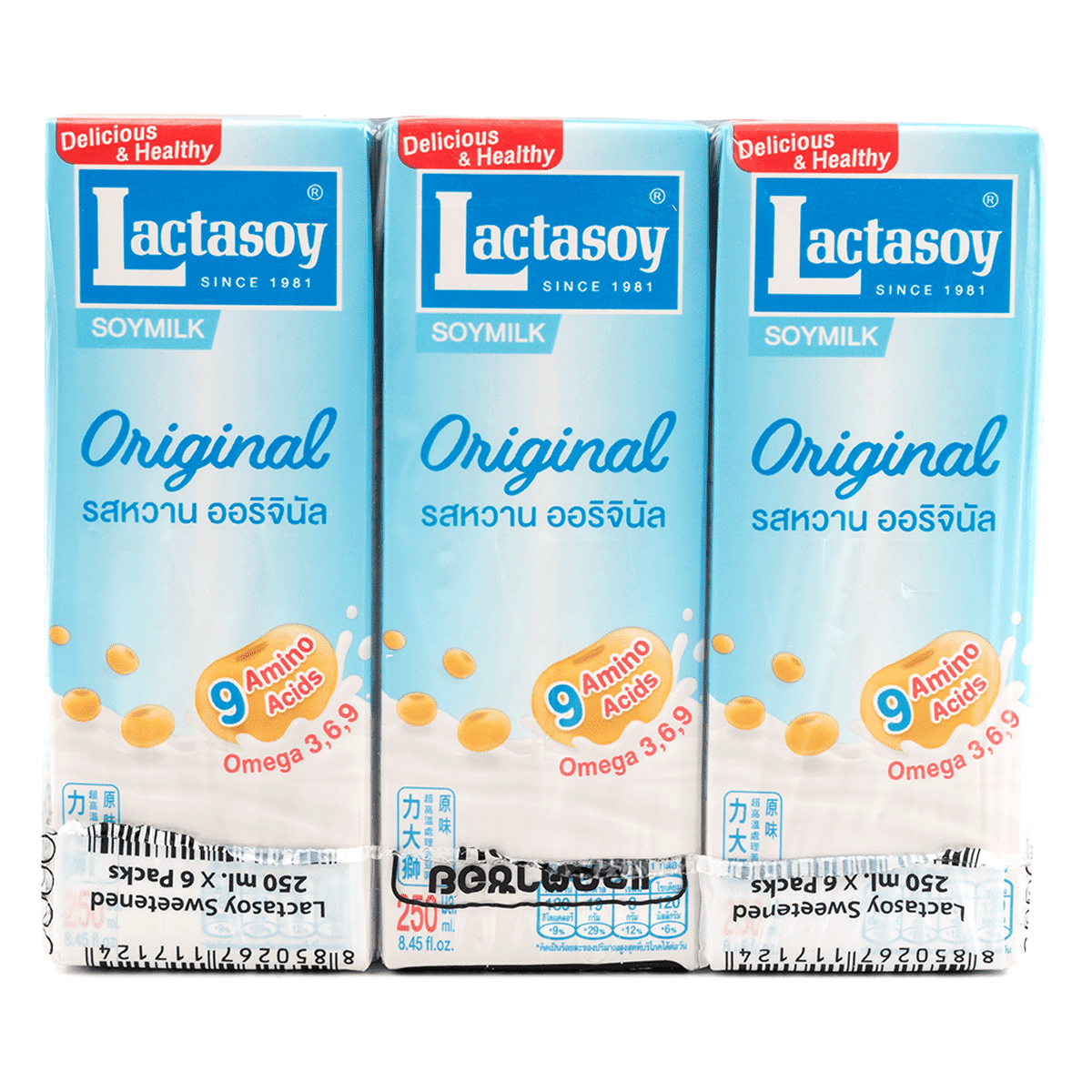 Sữa Đậu Nành Thái Lactasoy 8.45 fl.oz*6 phần
