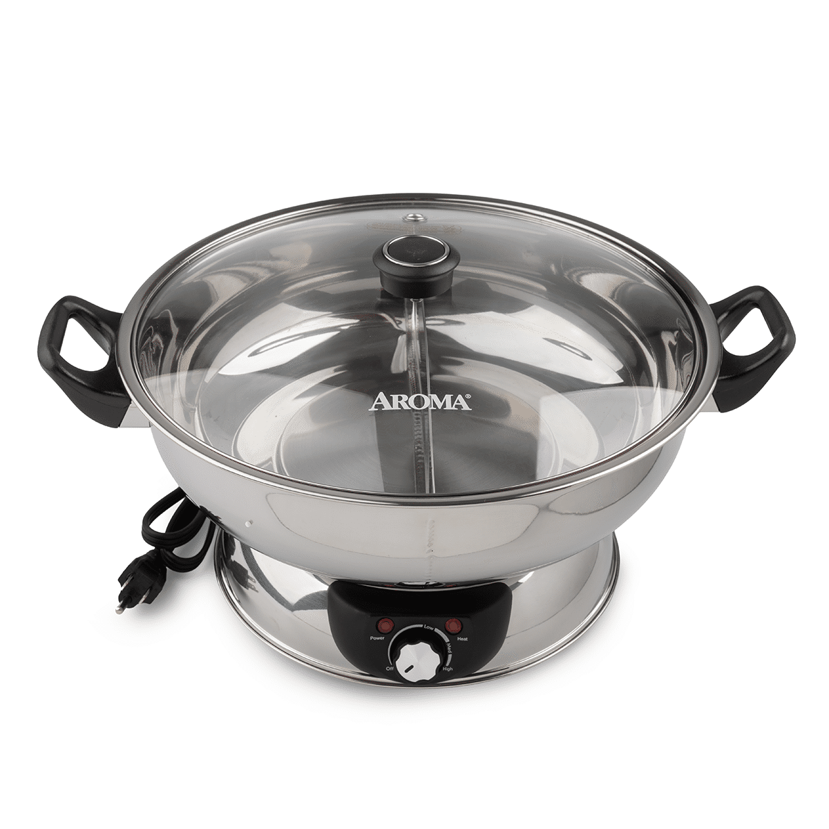 Aroma Housewares ASP-610両面電気鍋、5Qt、ステンレス鋼 1 カウント