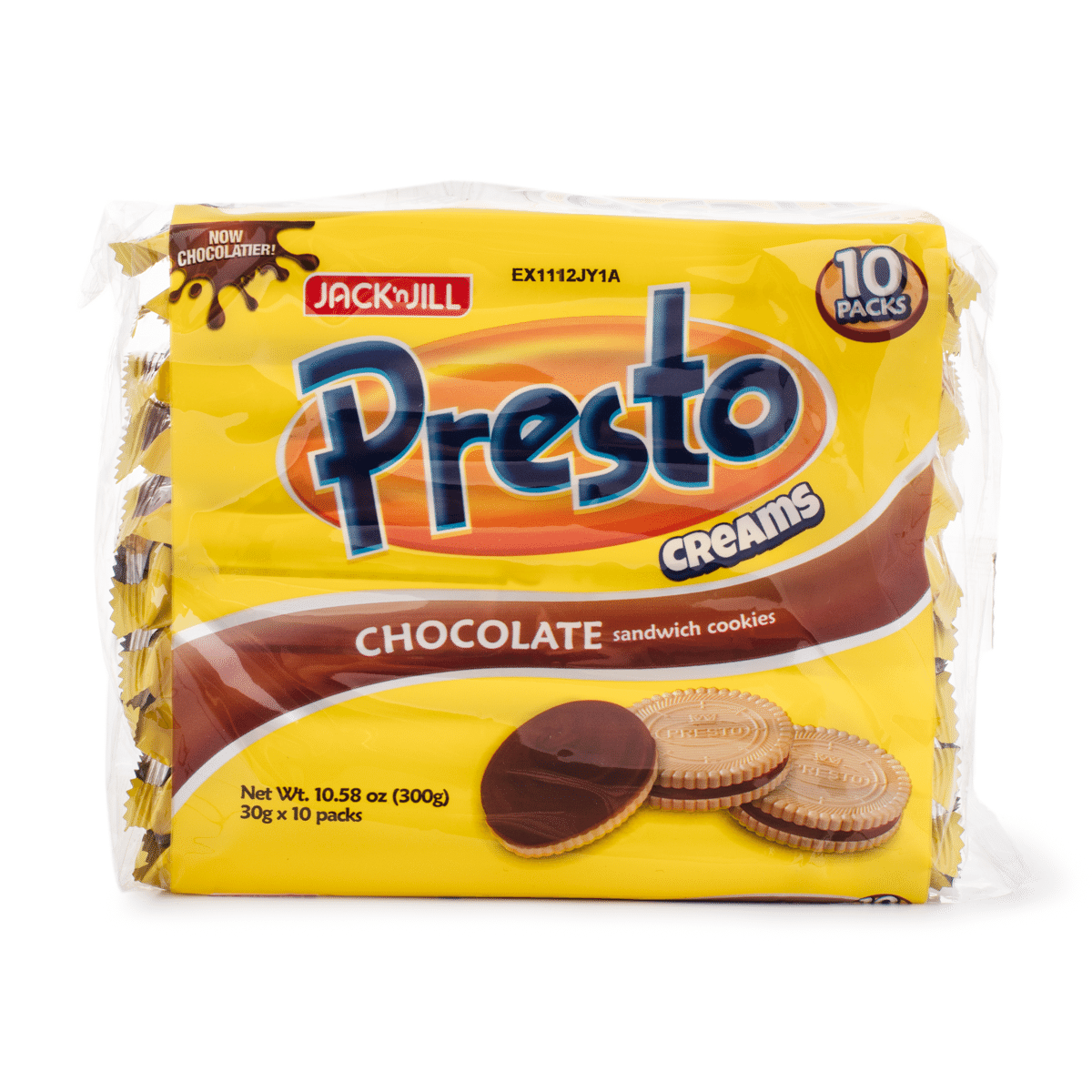 Jack 'n Jill Presto Creams Chocolate Sandwich Cookies 300 g